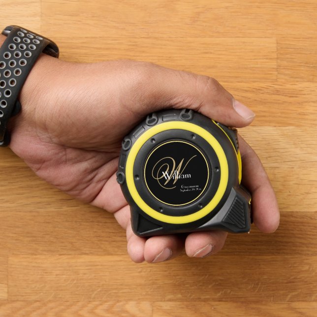 Wedding Groomsman Gift Monogram Script Name Modern 1 (Home)