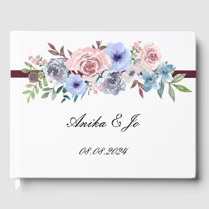 wedding guesbook floral guest book