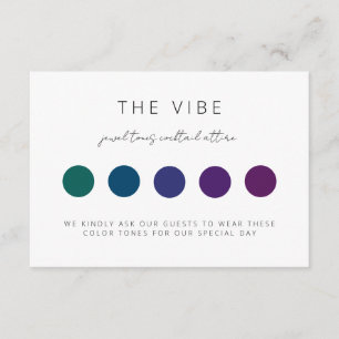 Wedding Guest Attire Card with Colour Palette