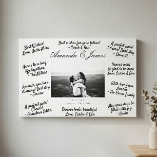 Wedding Guest Book Canvas Alternative Guestbook