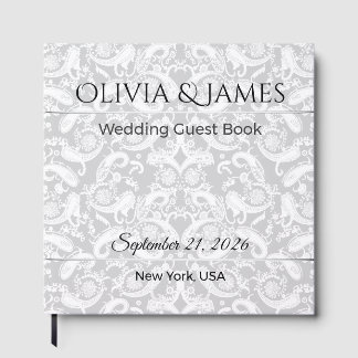 Wedding Guest Book Custom Elegant Luxury