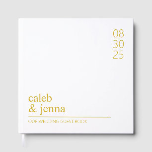 Wedding Guest Book Neutral Guestbook Album for