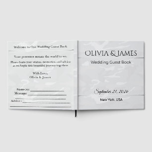 Wedding Guest Book Personalised Memory Keepsake