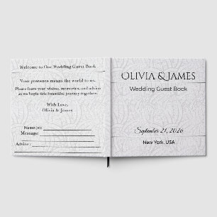 Wedding Guest Book Personalised Memory Keepsake