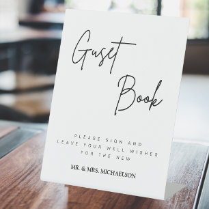 Wedding Guest Book Sign   Wedding Reception Sign