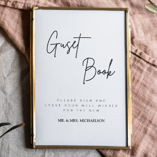 Wedding Guest Book Sign   Wedding Reception Sign