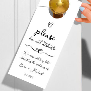 Wedding Guest Do Not Disturb Door Hanger