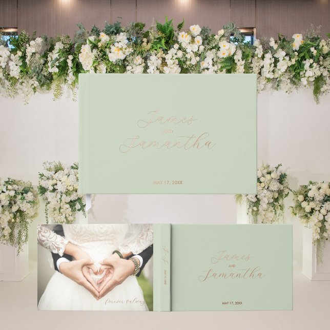 Wedding Guest Foil Notebook | Light Sage Book (Creator Uploaded)