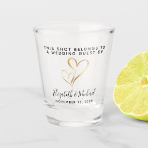 Wedding Guest Keepsake Party Favour Shot Glass