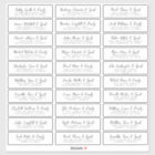 Wedding Guest Names & Address Simple Modern Chic