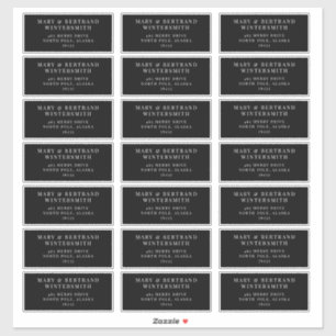 Wedding Guest Pre-addressed Labels Minimalist J102