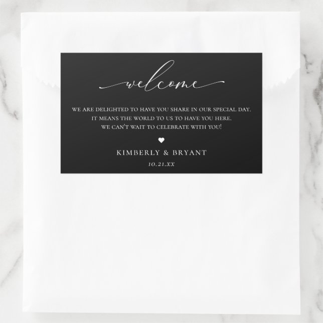 Wedding Guest Welcome Bag Label (Bag)