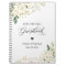 Wedding Guestbook Greenery White Rose Gold Floral