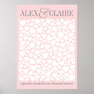 Wedding Guestbook Poster - CHOOSE YOUR COLOR 20x28