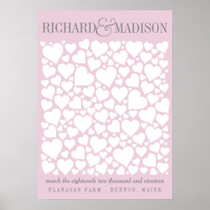 Wedding Guestbook Poster - CHOOSE YOUR COLOR 20x28