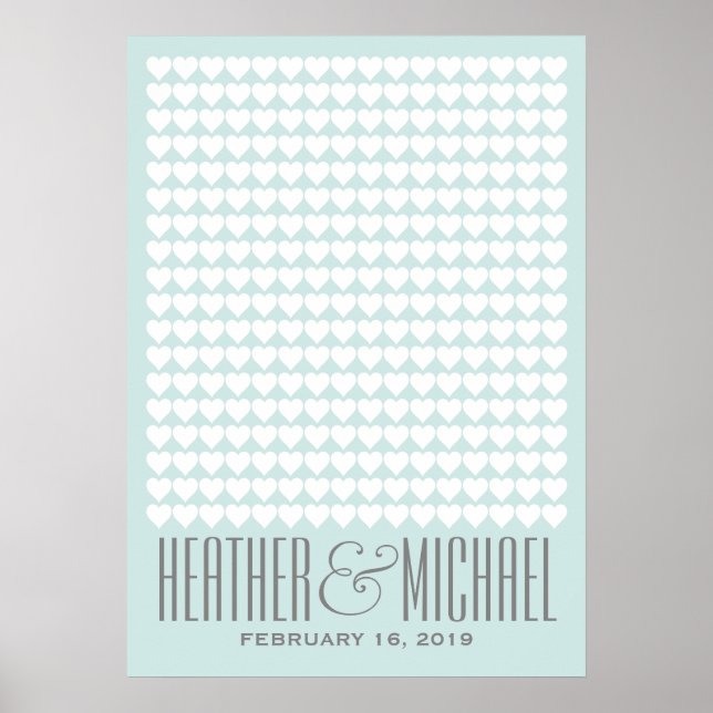 Wedding Guestbook Poster - CHOOSE YOUR COLOR 20x28 (Front)