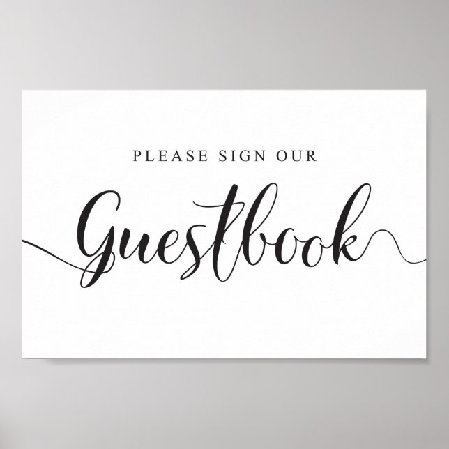 Wedding Guestbook Sign. Please Sign our Guestbook (Front)