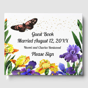 Wedding Guestbook with Iris
