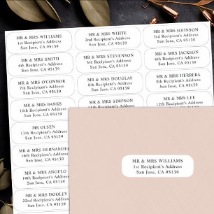 Wedding guests address labels 27 recipients names