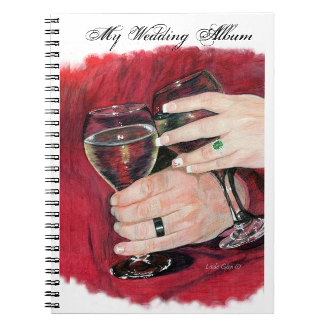 Wedding Hands Photo Album Notebook (Front)