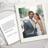 Wedding Handwritten Thank you 1 Photo