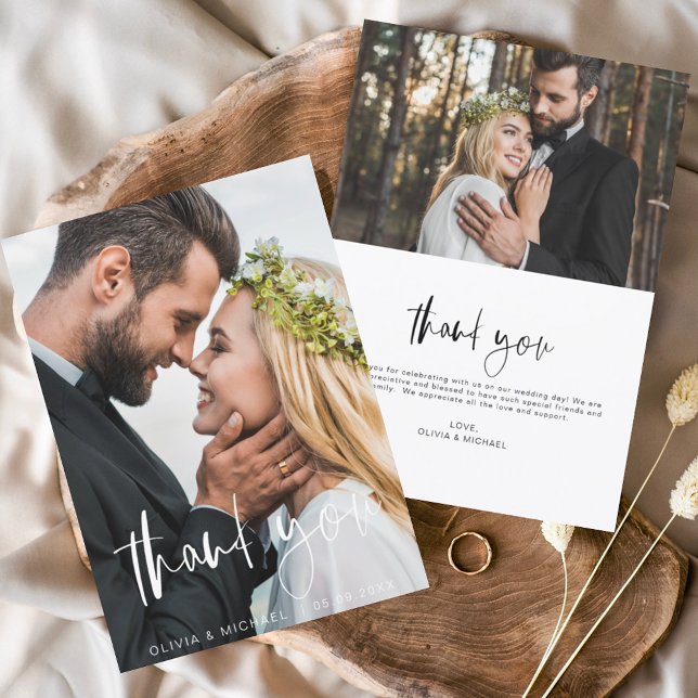 Wedding Handwritten Thank You 2 Photos (Creator Uploaded)