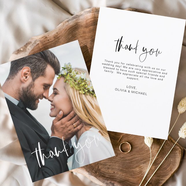 Wedding Handwritten Thank You Photo Romantic (Creator Uploaded)