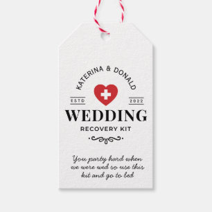 Wedding Hangover Recovery Kit Gift Tags