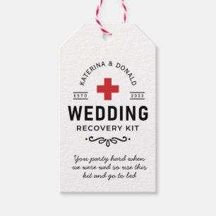 Wedding Hangover Recovery Kit  Gift Tags