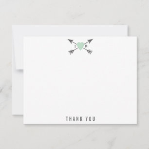 Wedding Heart + Arrows Thank You Note Cards