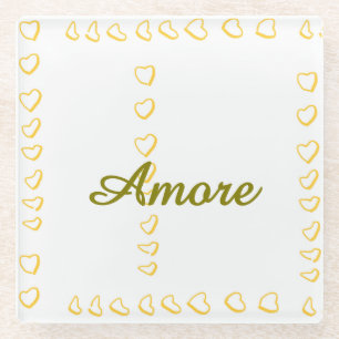 Wedding Heart Scroll Coaster