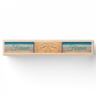 Wedding Hearts in Sand Family Monogram,