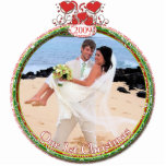 Wedding Hearts Our 1st Christmas Photo Sculpture Decoration<br><div class="desc">See more Christmas Designs by Sandra  


 








 


See more Christmas Designs by Sandra</div>