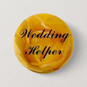 Wedding Helper 6 Cm Round Badge
