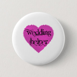 Wedding Helper 6 Cm Round Badge
