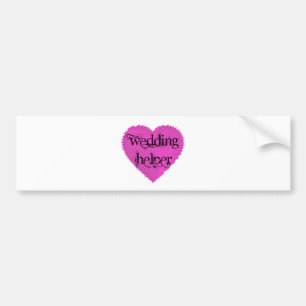 Wedding Helper Bumper Sticker