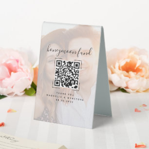Wedding Honeymoon Fund QR Code Photo