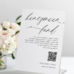 Wedding Honeymoon Fund Wishing Well Modern Sign<br><div class="desc">Display this elegant modern romantic calligraphy wedding honeymoon fund table sign at your wedding reception. This elegant wedding honeymoon fund / wishing well table sign is perfect for a modern and romantic wedding. View more matching products below.</div>
