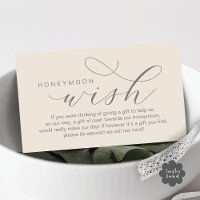 Wedding Honeymoon Wish, Fund, Modern minimal