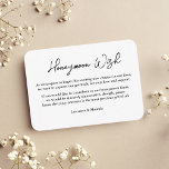 Wedding Honeymoon Wish Fund QR Code Enclosure Card<br><div class="desc">Our Wedding Honeymoon Fund Enclosure Card was thoughtfully designed to elevate your guests' experience. This special card includes a discreet QR code,  allowing your loved ones to contribute seamlessly while emphasising the importance of their presence as the ultimate gift.</div>