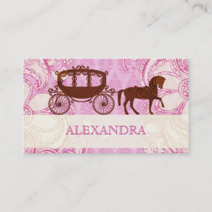 Wedding Horse & Carriage - Custom Text Business Card