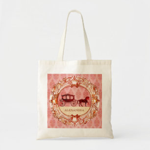 Wedding Horse & Carriage - Custom Text Tote Bag