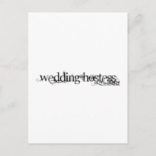 Wedding Hostess Postcard