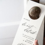 Wedding Hotel Door Hangers Do Not Disturb Modern<br><div class="desc">Modern & Elegant Door Hangers for your Hotel Guests: Use these wedding hotel door hangers for your guests to let others know not to disturb. They feature an elegant,  modern calligraphy script.</div>