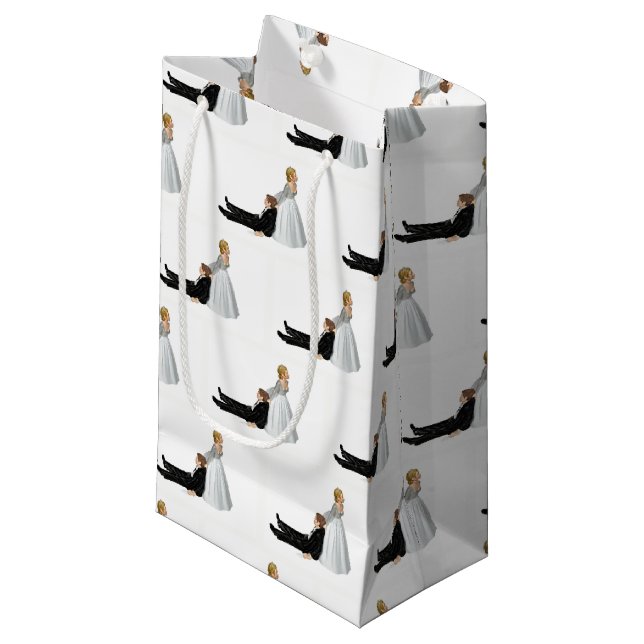 wedding humour small gift bag (Front Angled)
