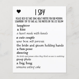 Wedding I Spy