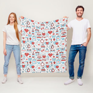 Wedding Icons fleece blankets