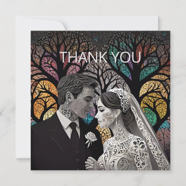 Wedding ideas and Gifts Thank You Card (Front)