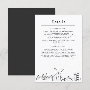 Wedding in Amsterdam   Guest Details Invitation