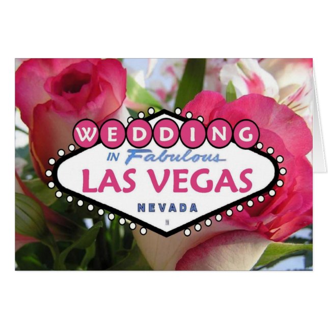 WEDDING In Fabulous Las Vegas Card (Front Horizontal)